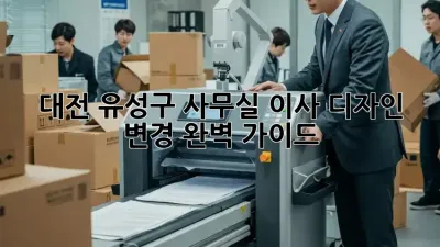 대전 유성구 사무실 이사? 디자인 변경 완벽 가이드!
